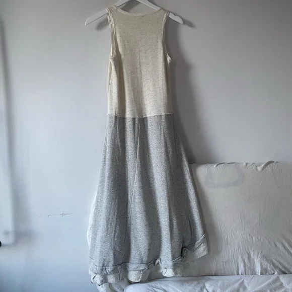 HACHE Gray French Terry Sweatshirt Dress S/M - Picture 3 of 6